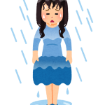 雨に耐える